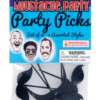 Mustache Party Party Picks - Black