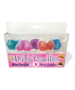 Mini Boobie Dirty Candle Set - Set of 5