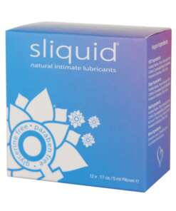 Sliquid Naturals Lube Cube - .17 oz Pillow Pack of 12