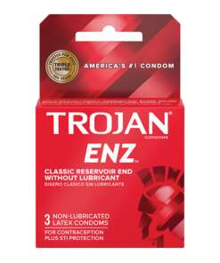 Trojan Enz Non-Lubricated - Box of 3
