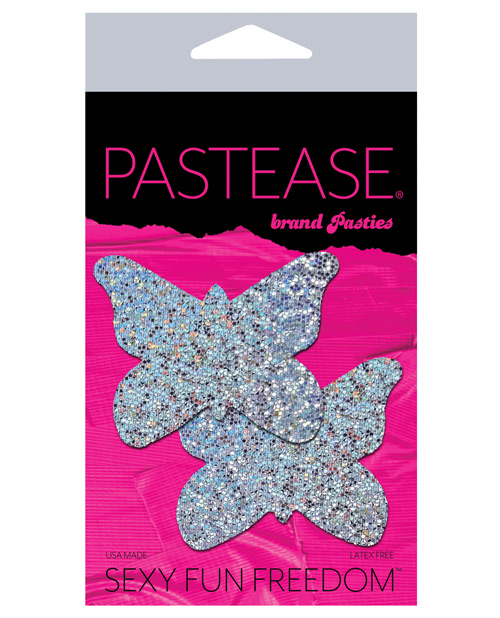 Pastease Glitter Butterfly - Silver O/S