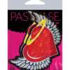 Pastease Angel Glitter Heart w/Wings & Halo - Red O/S