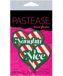 Pastease Naughty/Nice Candy Canes Heart - Multicolor  O/S
