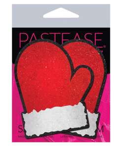 Pastease Santa Mittens - Red/White O/S