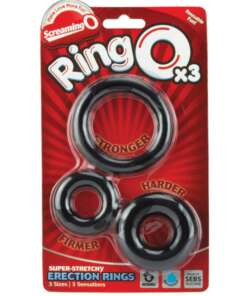 Screaming O RingO - Black Pack of 3