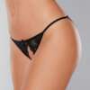 Adore Luv Web Strappy Open Front Panty Black O/S