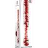 Adam & Eve Eve's Sweetheart Swirl Glass Dildo - Clear/Red
