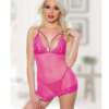 Allure Blush Me Babydoll & G-String Hot Pink O/S