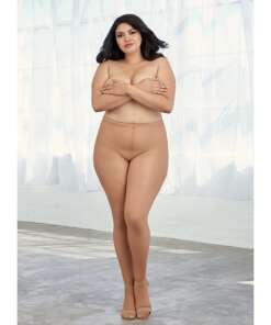 Fishnet Pantyhose w/Back Seam Nude QN
