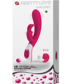 Pretty Love Vincent Voice Controlled Rechargeable Rabbit 12 Function - Pink