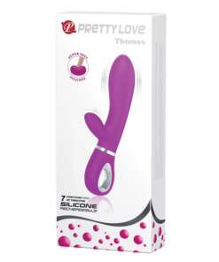 Pretty Love Thomas Liquid Silicone Rabbit - Fuchsia
