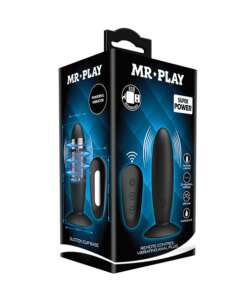 Mr.Play Remote Control Vibrating Plug - Black