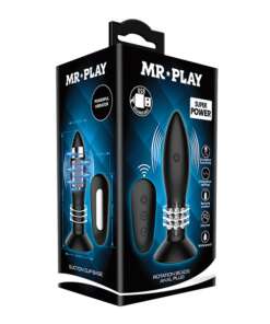 Mr. Play Rotating Bead Butt Plug - Black