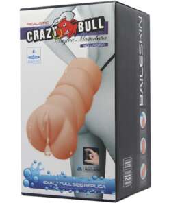 Crazy Bull No Lube Vagina Masturbator Sleeve - Ivory