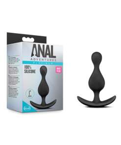 Blush Anal Adventures Wave Plug - Black