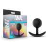 Blush Anal Adventures Platinum Silicone Vibra Plug - Black