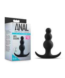 Blush Anal Adventures Beaded Plug - Black