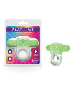 Blush Play with Me Teaser Vibrating C Ring - Green