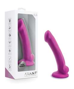 Blush Avant D9 Silicone Dildo - Ergo Mini Violet