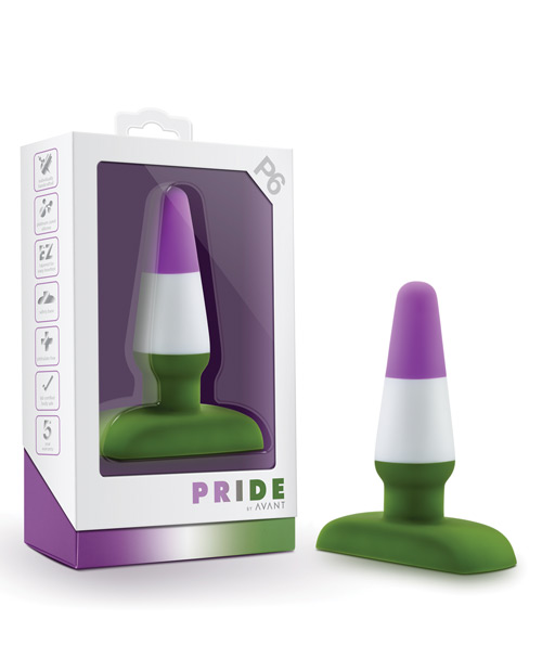 Blush Avant P6 Genderqueer Pride Silicone Plug - Beyond