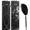 Blush Noir Soft Feather Tickler - Black