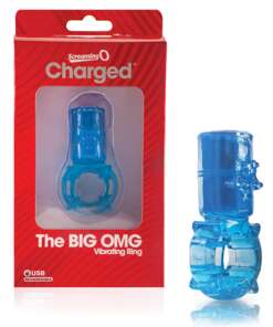Screaming O Big OMG Vibrator Ring - Blue