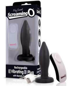 Screaming O My Secret Remote Vibrating Plug - Black