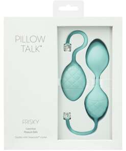 Pillow Talk Frisky Pleasure Balls - Teal