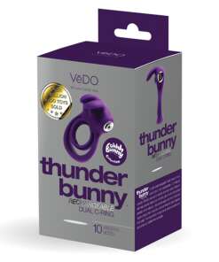 VeDO Thunder Bunny Rechargeable Dual Ring - Perfectly Purple