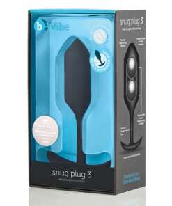 b-Vibe Weighted Snug Plug 3 - 180 g Black