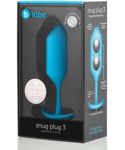 b-Vibe Weighted Snug Plug 3 - .180 g Teal