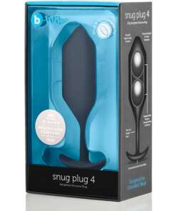 b-Vibe Weighted Snug Plug 4 - 257 g Black