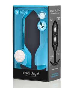 b-Vibe Weighted Snug Plug 6 - 515 g Black