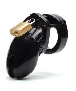 CB-6000 2 1/2" Cock Cage & Lock Set - Black