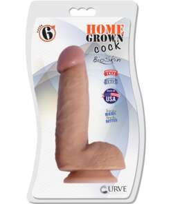 Curve Novelties Home Grown 6" BioSkin Cock - Latte