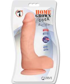 Curve Novelties Home Grown 7" BioSkin Cock - Vanilla