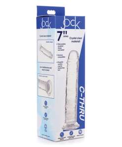 Curve Novelties Jock C-Thru 7" SLIM Dildo - Clear