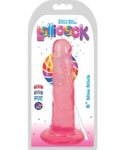 Curve Novelties Lollicock 6" Slim Stick - Cherry Ice