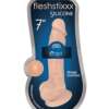 Curve Novelties Fleshstixxx 7" Dong w/Balls - Flesh