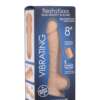 Curve Novelties Fleshstixxx 8" Vibrating Silicone Dildo w/Balls - Tan