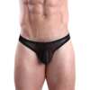 Cocksox Mesh Enhancing Pouch Thong Black Shadow Black MD