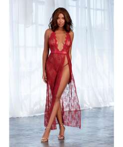 Lace Gown & G-String Garnet LG
