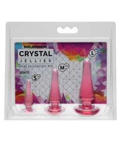 Crystal Jellies Anal Initiation Kit - Pink