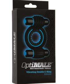 OptiMale Vibrating Double C Ring - Black