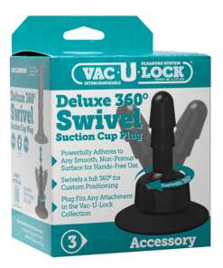 Vac-U-Lock Deluxe 360 Swivel Suction Cup Plug
