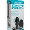 Vac-U-Lock Vibrating Remote Plug w/Snaps - Black
