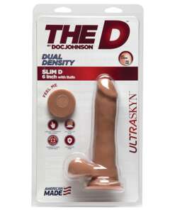 The D 6" Slim D w/Balls - Caramel