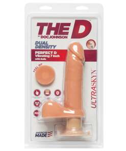 The D 7" Perfect D Vibrating w/Balls - Vanilla