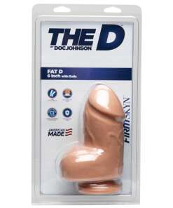 The D 6" Fat D w/Balls - Vanilla