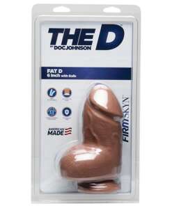 The D 6" Fat D w/Balls - Caramel